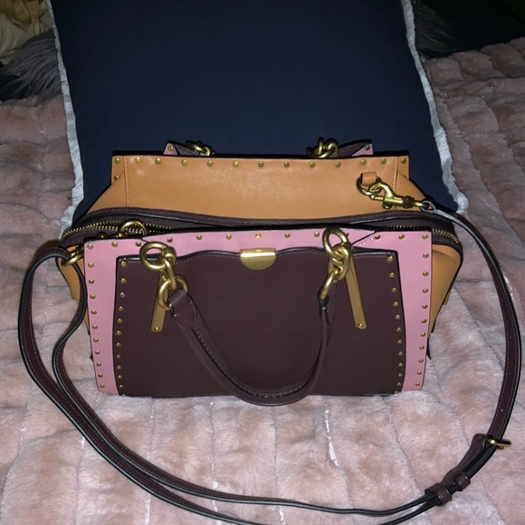 ****Sold*****Coach Dreamer Color-block Satchel - Picture 3 of 8